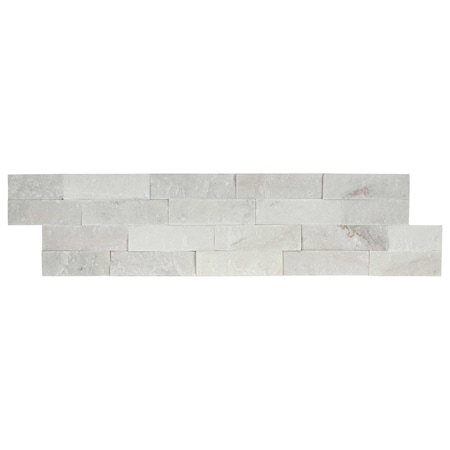 Cosmic White Splitface Ledger Panel SAMPLE Marble Wall Tile
